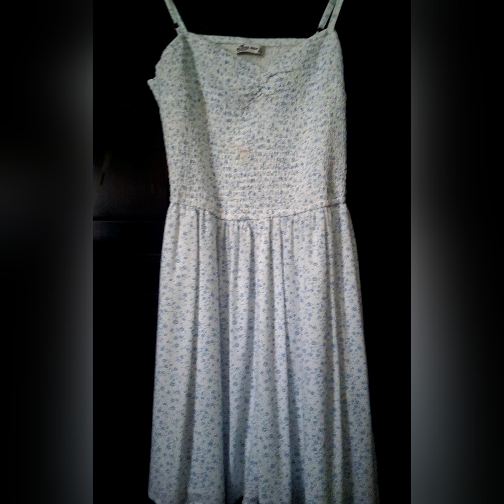 Hollister Gray Strapless Sundress Casual